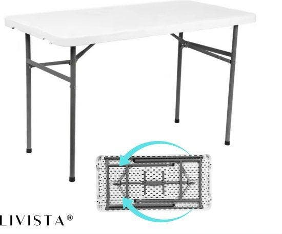 2dekans | Livista® Klaptafel - Inklapbare Tafel - 120 x 60, Tuin en Terras, Tuintafels, Ophalen of Verzenden
