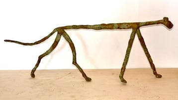 Abdoulaye Derme - sculptuur, Guépard ou un Léopard en