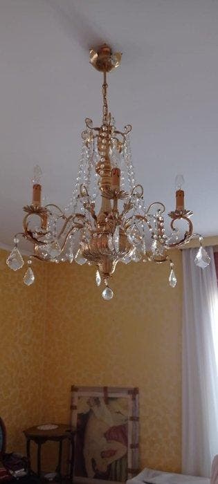 Lustre - Laiton, Cristal, Antiek en Kunst