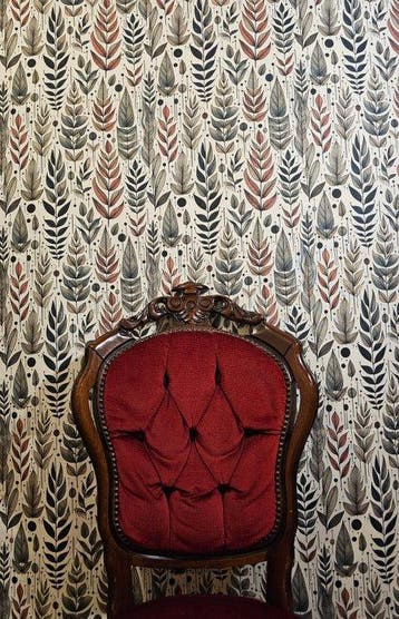 400x280 cm! Exclusieve botanische bloemstof met realistische