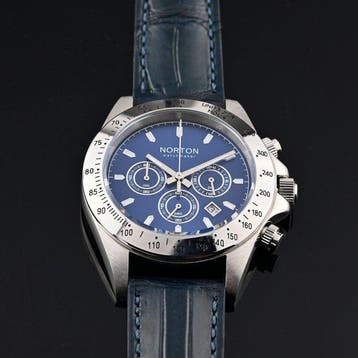 Norton - Tenax - Chronograph 42mm - Cassa Lucida e Satinata, Nieuw