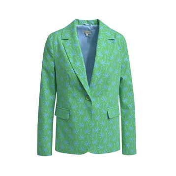 Milano Italy • groene blazer palmbomen • 36, Verzenden, Maat 36 (S), Groen, Milano Italy