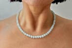 Aquamarijn Ketting met slotje, Ophalen of Verzenden, Nieuw