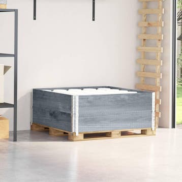 vidaXL Palletopzetranden 2 st 100x100 cm massief grenenhout, Verzenden