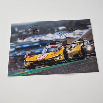 Ferrari - 24 uur Le Mans - Kubica, Ye, Hanson - 2025 - Foto, Nieuw