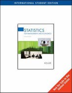 Statistics for Management and Economics 9780495013396, Boeken, Verzenden, Gelezen, Gerald Keller