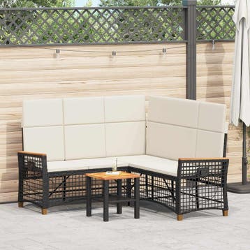 vidaXL Tuin verstelbare bank set 5-Aantal zitplaatsen, Verzenden, Nieuw