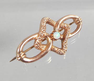 Sans prix de réserve - Broche - 14 carats Or rose - 0.12ct.