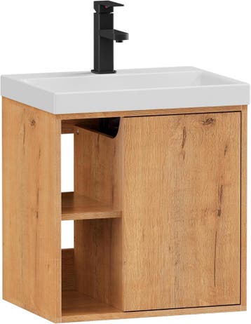 Wastafelkast - Wastafelmeubel - Wastafelonderkast - 50 cm -, Verzenden, Nieuw