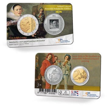 Pays-Bas. Coin Card 2025 Judith Leyster met zilveren