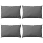 vidaXL Buitenkussens 60x40 cm grijs 4 st, Verzenden, Nieuw