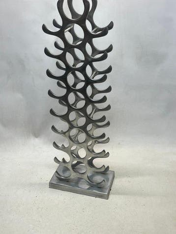 Michael Noll - Wijnrek - Aluminium - wijnflessen organizer