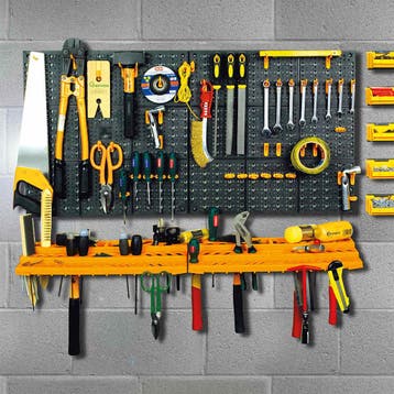 vidaXL Gereedschapswand 50 haken 500x1000 mm polypropeen, Bricolage & Construction, Verzenden