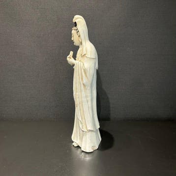blanc de chine Quanyin - Porselein - China - Qing Dynastie, Antiek en Kunst