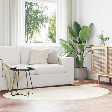 vidaXL Tapijt HUARTE Crèmekleurig 120 x 170 cm Polyester, Verzenden, Nieuw