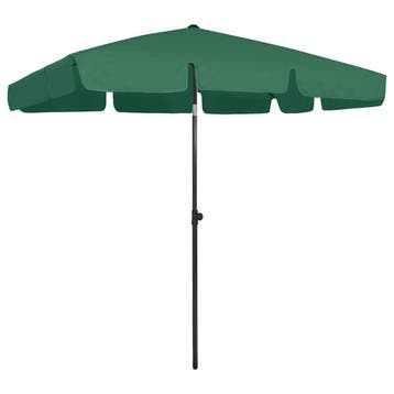 vidaXL Strandparasol 200x125 cm groen, Verzenden, Nieuw