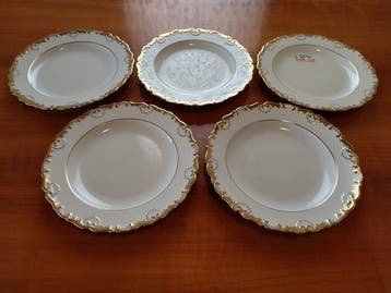 Meissen - Assiette (5) - Porcelaine