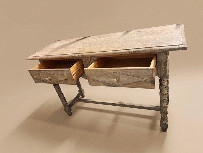Wandtafel - Hout, Eik - Een vintage consoletafel, Antiek en Kunst, Curiosa en Brocante