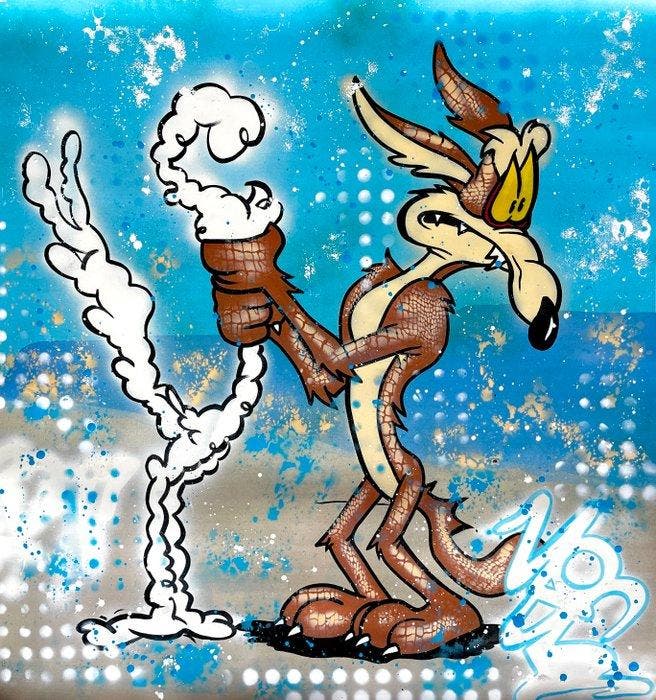 Moabit - Wile E. Coyote and the Road Runner X Close Call, Antiek en Kunst, Kunst | Designobjecten