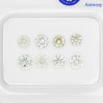 8 pcs Diamant (Natuurlijk) - 0.87 ct - Rond - M - P1, VS1 -, Nieuw