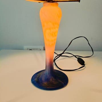Art Deco Lamp - Le Verre Français – Large Mushroom Globe –