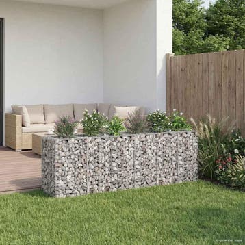 vidaXL Gabion verhoogd bed 2 st 250 x 50 x 80 cm, Tuin en Terras, Verzenden, Nieuw