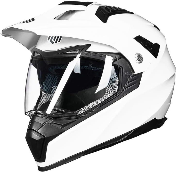 Motocrosshelm Grijs-Rood | Retour Deal | Nu 41% korting, Motoren, Kleding | Motorhelmen, Integraalhelm, Tweedehands, Overige merken