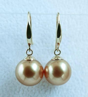 Zonder minimumprijs - Oorbellen - 18 kt. Geelgoud - 24K