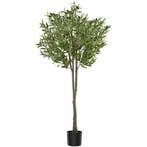 tectake Kunst olijfboom Oleand, realistische textuur - 150 c, Huis en Inrichting, Kamerplanten, Verzenden