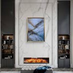 Maria Ruisi - Golden Ice Flow–Sculptural 3D Marble Energy