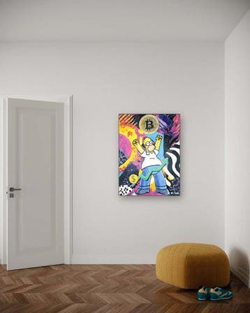 Lacrymal - (100% unique & handpainted) Crypto Bull Run