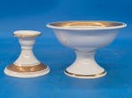 Harnais - Gilde – porte-bougies et coupe – porcelaine avec, Antiquités & Art