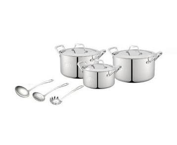 Winning Star St-5100 3-delige Kookset - 2x Kookpot 1x, Ophalen of Verzenden