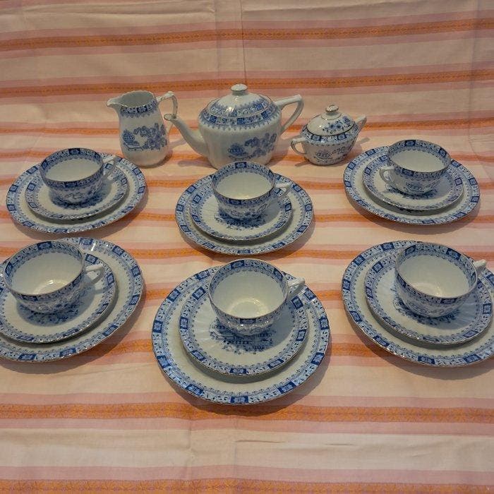 Koffieservies (21) - Porselein - Koffieservice Chinablau, Antiek en Kunst, Antiek | Meubels | Tafels