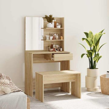 vidaXL Kaptafelset 74,5x40x141 cm sonoma eikenkleurig, Verzenden, Nieuw