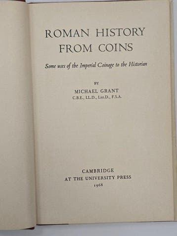 Romeinse Geschiedenis uit Munten — Michael Grant, Romeinse, Postzegels en Munten