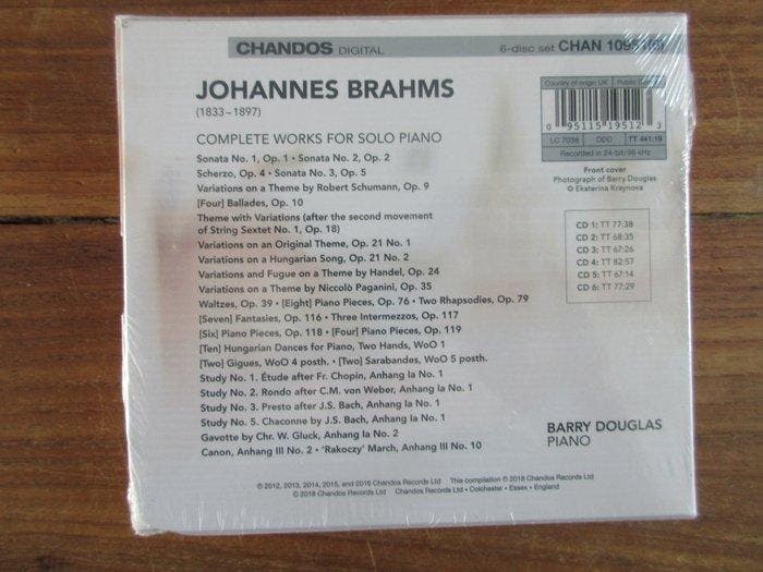 Brahms, Barry Douglas - Complete Piano Works - 6 CD box - CD, CD & DVD, Vinyles Singles