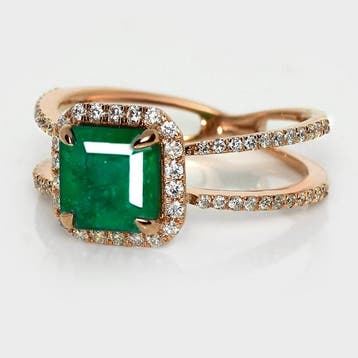 Sans prix de réserve - Bague - 14 carats Or rose, IGI 1,81, Nieuw