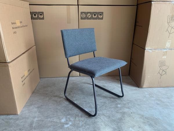 Veiling - Stoel Jax (set van 6) Stof - Grijs - Grey, Huis en Inrichting, Stoelen