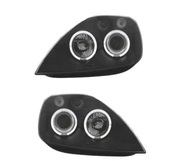 PHARES POUR FORD FIESTA 02-08 ANGEL EYES FOND NOIR, Verzenden