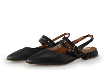Manfield Ballerinas in maat 38 Zwart, Kleding | Dames, Verzenden, Zwart, Ballerina's, Zo goed als nieuw