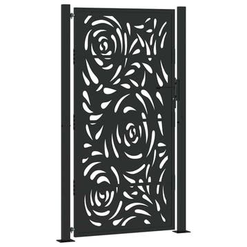 Stalen tuinpoort zwart - Tweede kansje, OP = OP!, Tuin en Terras, Verzenden, Zo goed als nieuw, Looppoort, 150 tot 200 cm