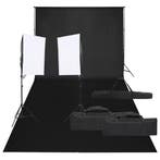 vidaXL Fotostudioset met verlichtingsset en achtergrond, Audio, Tv en Foto, Fotografie | Fotostudio en Toebehoren, Verzenden, Nieuw