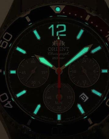 Orient - Solar Chronograph Diver Pepsi` in Japan Domestic, Nieuw