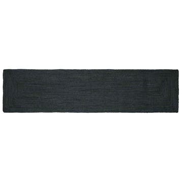 vidaXL Gebied Tapijt Donkergrijs 60 x 300 cm Jute, Verzenden