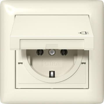 Gira Standard 55 IP44 Prise Schuko Avec Capot Hinge - 415701, Verzenden, Nieuw