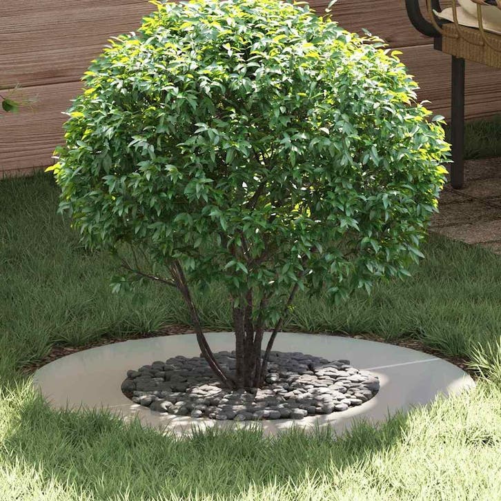 vidaXL geschikt voor vlakke boomring Zilver Ø40 / 70 cm, Tuin en Terras, Bloempotten, Nieuw, Verzenden