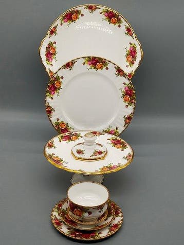 Eetservies - Royal Albert Old Country Roses Porzellanservice, Antiek en Kunst