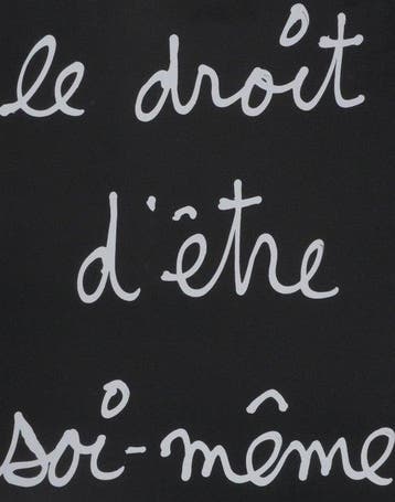 Ben Vautier (1935) - Le droit dêtre soi-meme