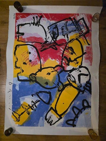 Herman Brood (1946-2001) - Zonder titel (groot), Antiquités & Art